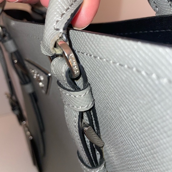 Prada-Saffiano Cuir Large Double Tote Bag with strap - Picture 4 of 15